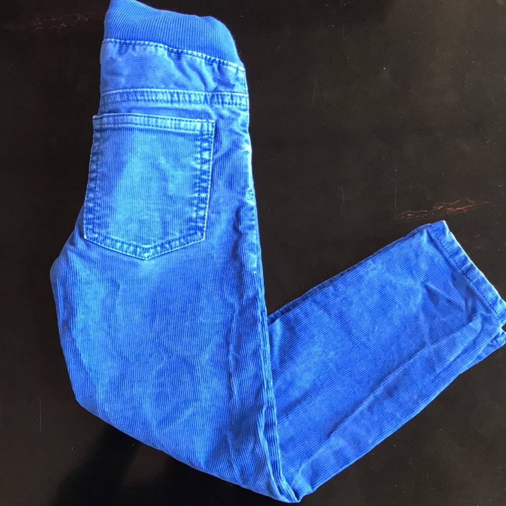 Baby gap electric blue pull up cord pants